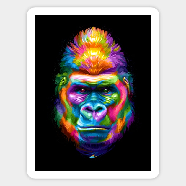 Gorilla Sticker by stonemask